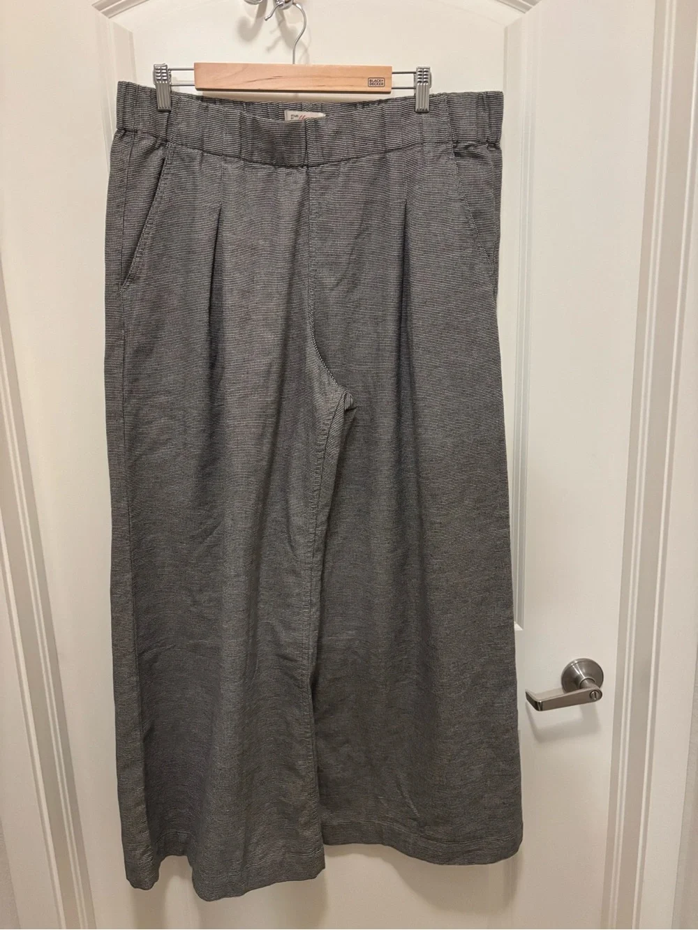 Marine Layer Wide-Leg Gray Women's Pants - Picture 1 of 4